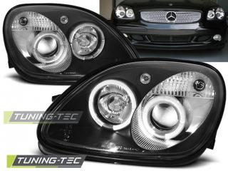 MERCEDES SLK R170 - Přední světla Angel Eyes - Černá