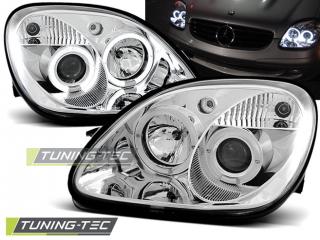 MERCEDES SLK R170 - Přední světla Angel Eyes - Chromová