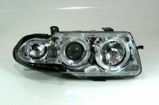 OPEL ASTRA F 91-94 - Přední světla Angel Eyes - Chromová