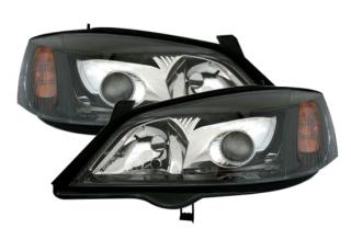 OPEL ASTRA G - Přední světla Čirá Xenon - Černá