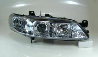 OPEL VECTRA B 95-99 - Přední světla Angel Eyes - Chromová
