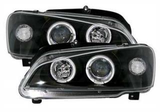 PEUGEOT 106 - Přední světla Angel Eyes - Černá