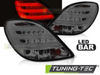 PEUGEOT 207 06-09 - Zadní světla LED BAR - Kouřová