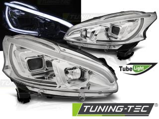 PEUGEOT 208 - Přední světla TUBE LIGHT JUNYAN - Chromová
