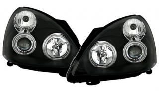 RENAULT CLIO 2 - Přední světla Angel Eyes CCFL - Černá