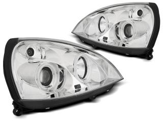 RENAULT CLIO 2 - Přední světla ANGEL EYES CCFL SONAR - Chromová