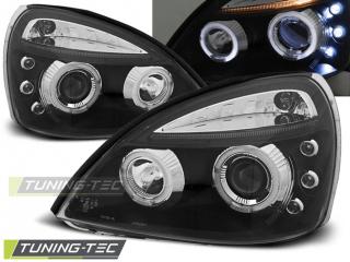 RENAULT CLIO 2 - Přední světla Angel Eyes - Černá