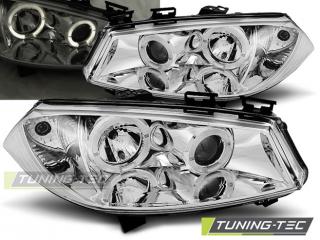 RENAULT MEGANE - Přední světla Angel Eyes - Chromová