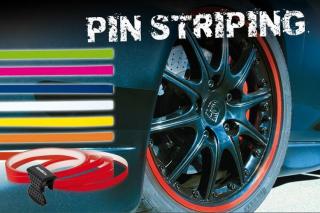 Samolepící pruhy PIN STRIPING - Bílá