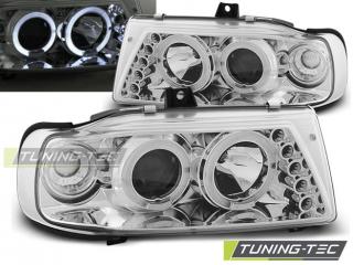 SEAT IBIZA 6K - Přední světla Angel Eyes - Chromová