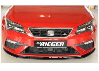 SEAT LEON 5F FR / CUPRA 2017- Přední lipa RIEGER - Černá/Lesk