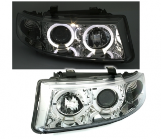 SEAT TOLEDO 1M - Přední světla ANGEL EYES SONAR  - Chromová
