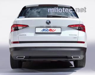 ŠKODA KODIAQ - Dummy - koncovky výfuku ABS - Alu/brusch