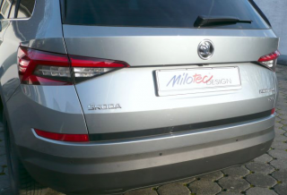 ŠKODA KODIAQ - Práh pátých dveří dlouhá hrana ABS - Černá/lesklá