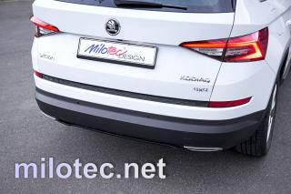 ŠKODA KODIAQ - Práh pátých dveří krátká hrana ABS - Černá/lesklá