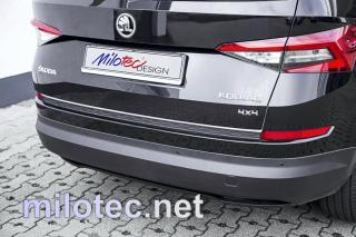 ŠKODA KODIAQ - Práh pátých dveří krátká hrana ABS - Stříbrná