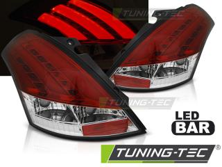 SUZUKI SWIFT 10-17 - Zadní světla LED BAR - Červená
