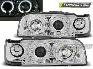 VOLVO 850 - Přední světla Angel Eyes - Chromová