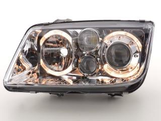 VW BORA - Přední světla ANGEL EYES H7/H7 DEPO - Chromová