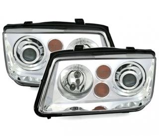 VW BORA - Přední světla PROJEKTOR DEPO - Chromová