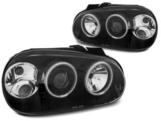 VW GOLF 4 - Přední světla ANGEL EYES CCFL SONAR - Černá