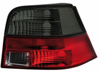 VW GOLF 4 - Zadní světla DEPO - Červená/Kouřová