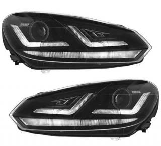 VW GOLF 6 - Přední světla LEDriving XENARC XENON UPGRADE LED TFL OSRAM - Černá