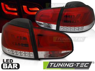 VW GOLF 6 - Zadní světla LED BAR - Červená
