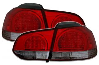 VW GOLF 6 - Zadní světla LED DEPO - Červená/Kouřová