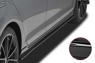 VW GOLF 7 CSR nástavec bočního prahu - černý lesklý