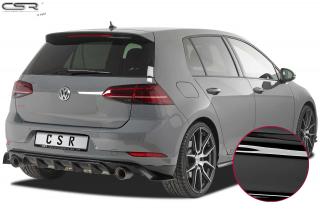 VW GOLF 7 CSR vložka zadního nárazníku - černý lesklý