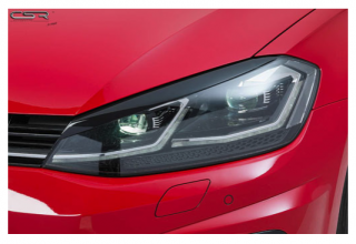 VW GOLF 7 - Mračítka světel GLOSSY LESK CSR