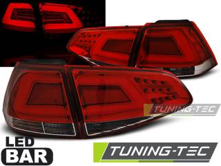 VW GOLF 7 - Zadní světla LED BAR - Červená