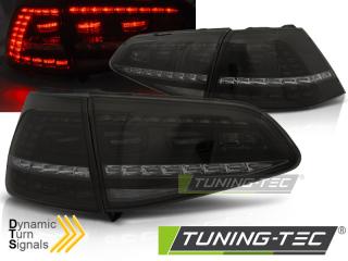 VW GOLF 7 - Zadní světla LED DYNAMICKÝ blikač SONAR - Kouřová