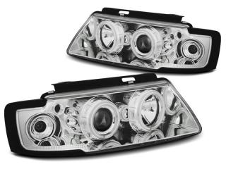 VW PASSAT 3B - Přední světla ANGEL EYES CCFL SONAR - Chromová