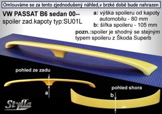 VW PASSAT 3BG - Křídlo kufru STYLLA