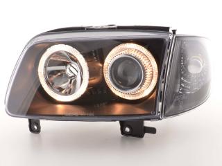 VW POLO 6N2 - Přední světla Angel Eyes DEPO - Černá