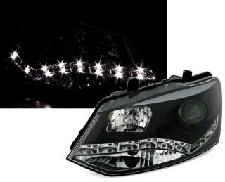 VW POLO 6R - Přední světla DAYLIGHT SONAR - Černá