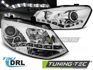 VW POLO 6R - Přední světla DRL LED SONAR - Chromová