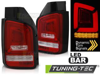 VW T5 GP 10-15 - Zadní světla LED BAR - Červená