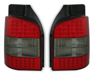 VW T5 - Zadní světla LED - Červená/Kouřová