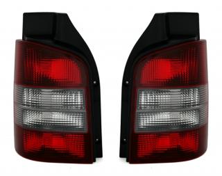 VW T5 - Zadní světla TYC - Červená/Tmavá