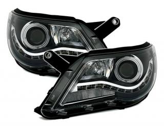 VW TIGUAN 5N - Přední světla ANGEL EYES CCFL LED EAGLE EYES - Černá