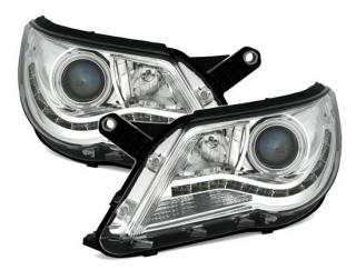 VW TIGUAN 5N - Přední světla ANGEL EYES CCFL LED EAGLE EYES - Chromová