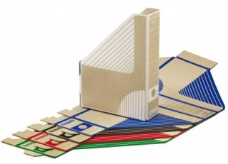 Archivační box EMBA otevřený papírový červený