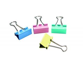 Binder klip 19 mm barevný 12 ks