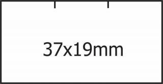 Cenová etiketa 37 x 19, 1000 etiket, bílá