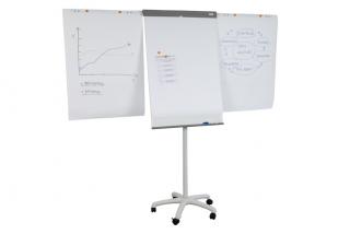 Flip -chart magnetický, 2 ramena, pojízdný Star Mobile