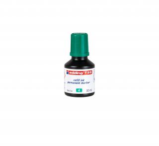 Inkoust permanentní Edding T 25, 30 ml, zelený