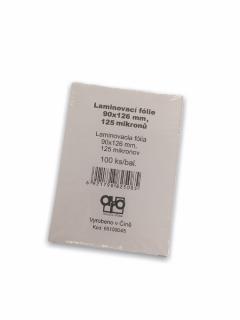 Laminovací fólie AURO 90x126 mm, 125 mikronů 100 kusů